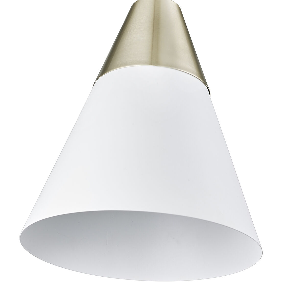 Annos 1 Light 12 inch Matte White/Modern Gold Indoor Pendant Ceiling Light